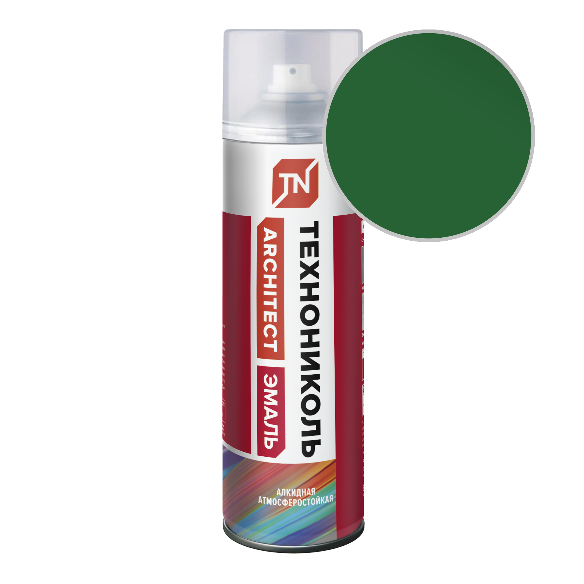 Эмаль аэрозольная ТЕХНОНИКОЛЬ зеленый лист 6002 (12шт)