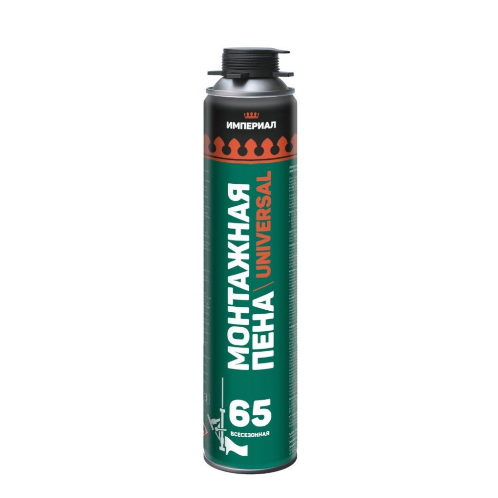 Пена монтажная профессиональная ИМПЕРИАЛ 65 UNIVERSAL всесезонная,12*940 гр.