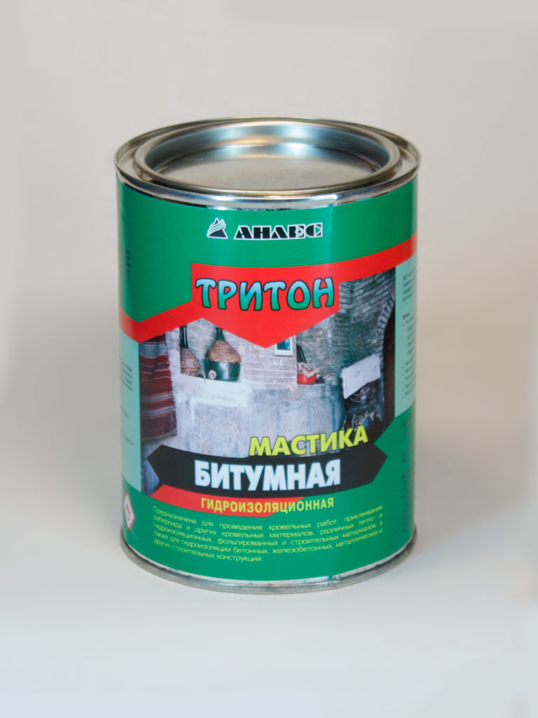 ТРИТОН маст. битумная. 1л/0.8кг (6шт) ТРИТОН маст. битумная. 1л/0.8кг (6шт)