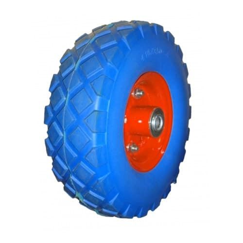 Колесо PU 4.1/3.5-4  подш.16мм не симметр.ступица пенополиуретан.