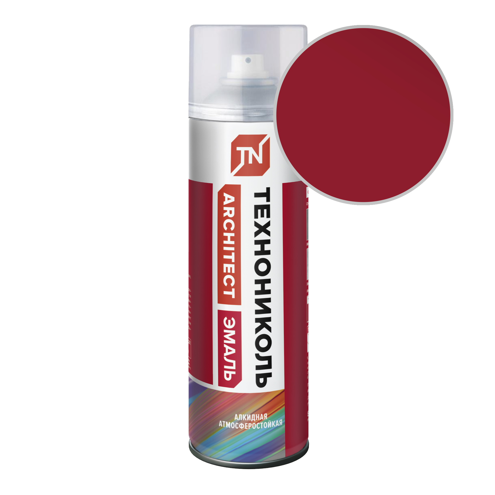 Эмаль аэрозольная ТЕХНОНИКОЛЬ рубиново-красный 3003 (12шт)