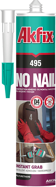 Akfix 495 ПУ Жидкий гвоздь, Бежевый, 310мл(24шт)