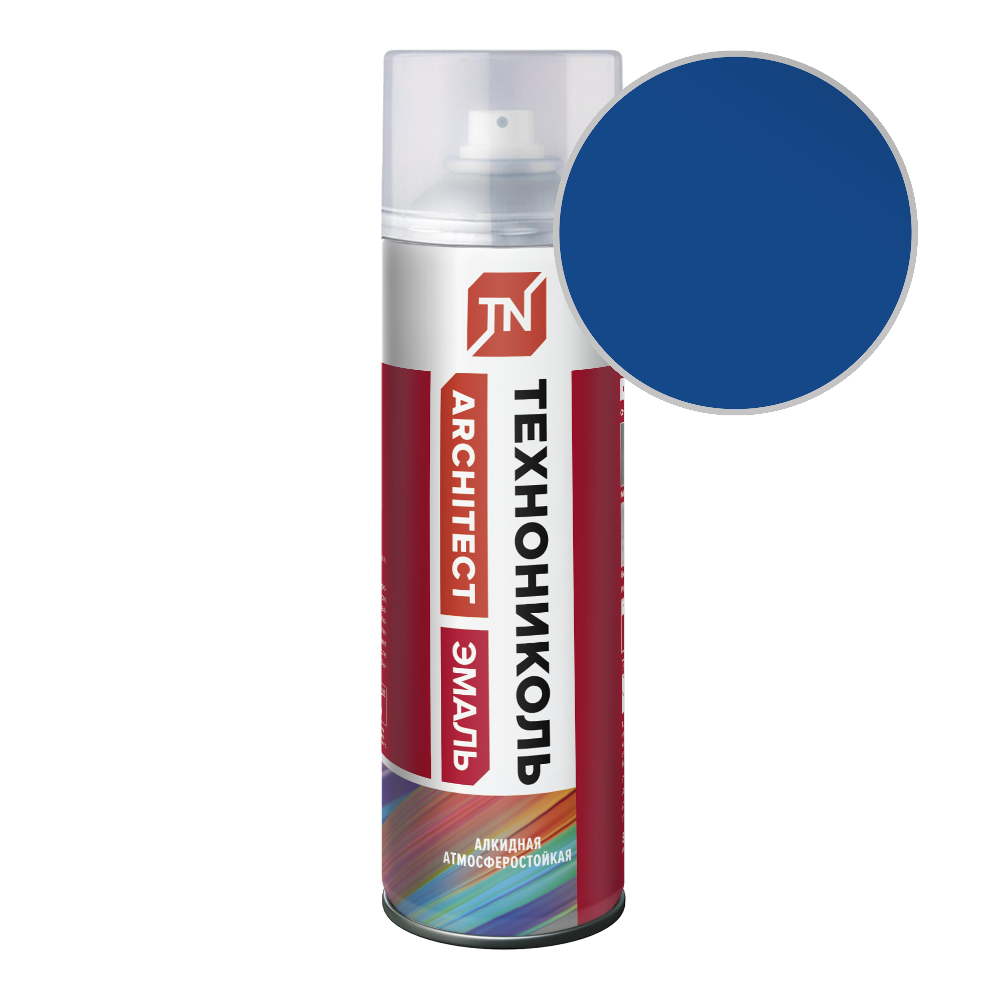 Эмаль аэрозольная ТЕХНОНИКОЛЬ сигнально синий 5005 (12шт)