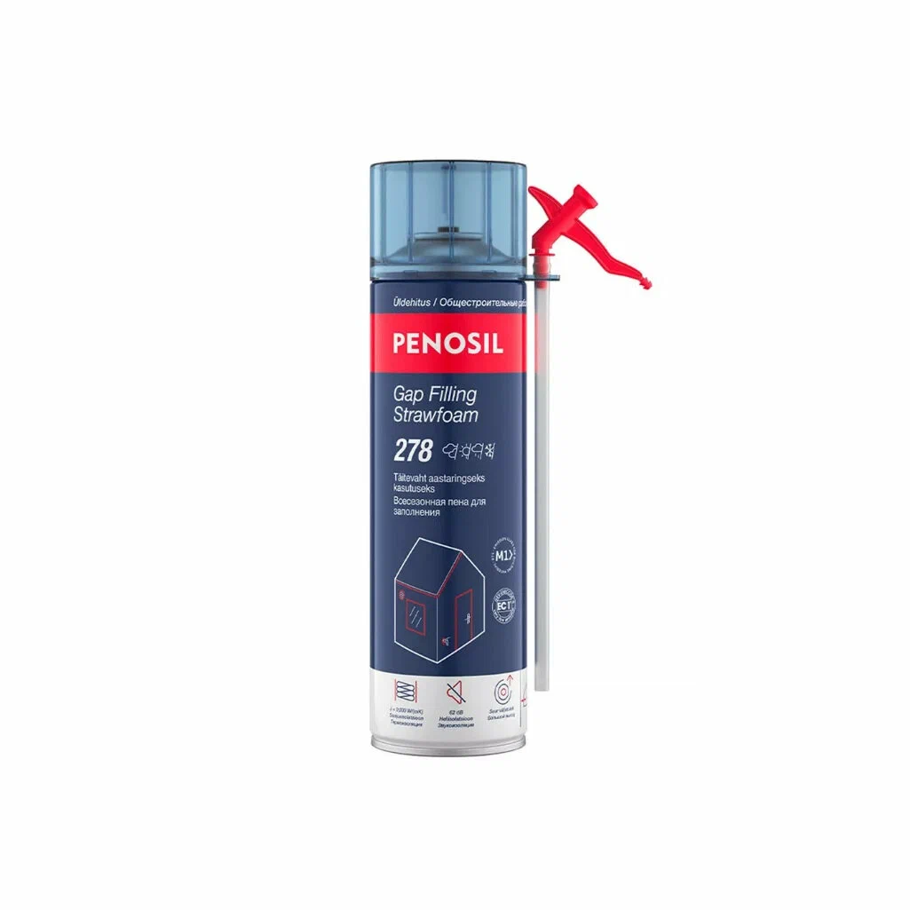 Penosil Gap Filling Strawfoam 278 (mini) пена монтажная бытовая всесезонная, 300мл.(12шт)