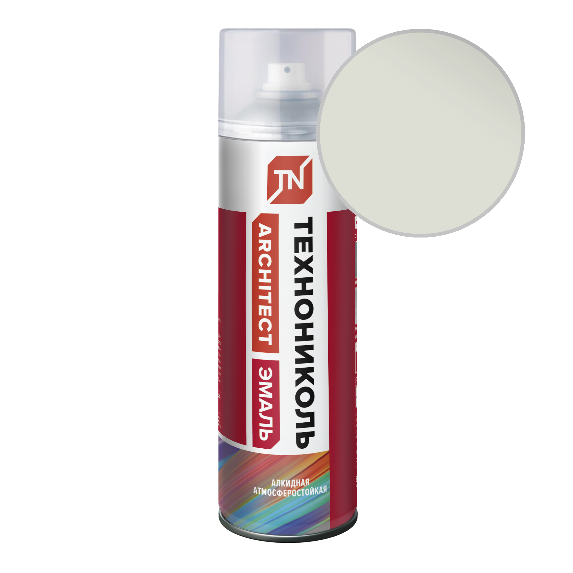 Эмаль аэрозольная ТЕХНОНИКОЛЬ серо-белый 9002 (12шт)