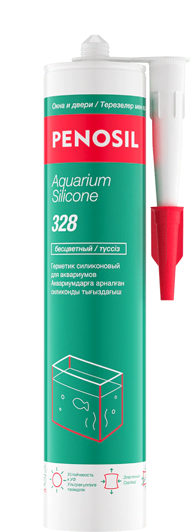 Penosil Aquarium Silicone 328 герметик силиконовый для аквариумов 280 мл БЕСЦВЕТНЫЙ (12шт)
