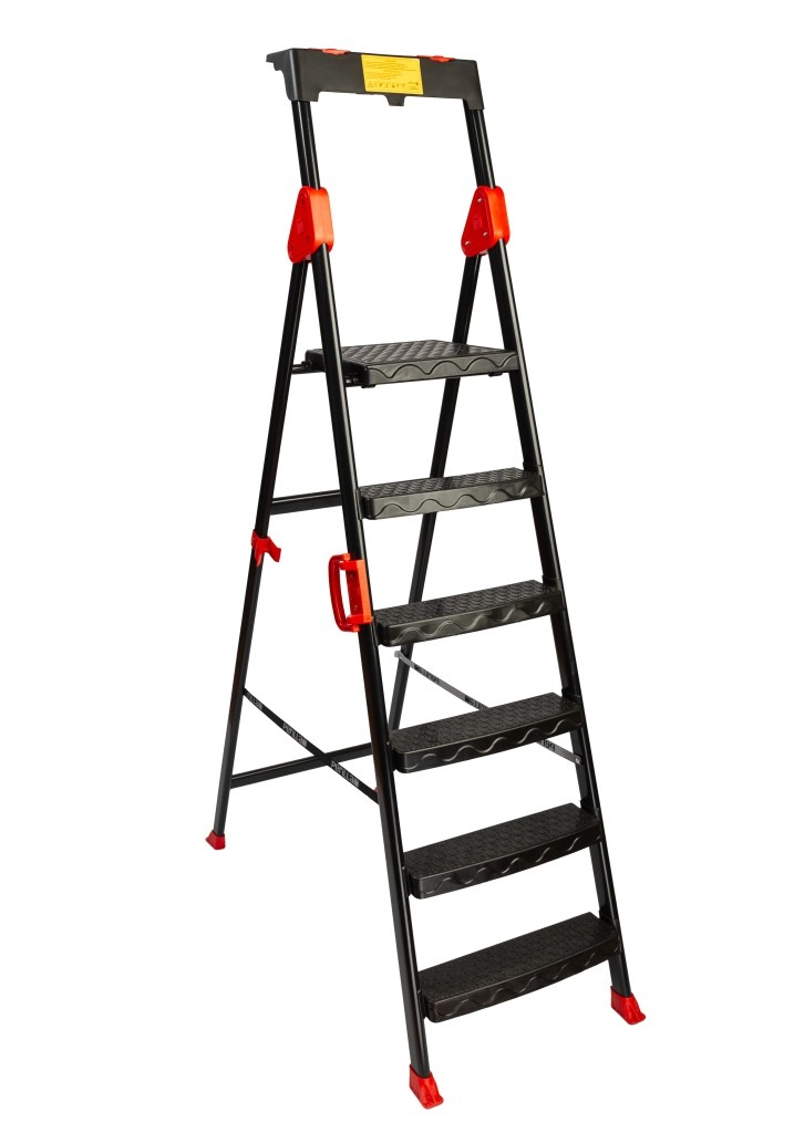 Стремянка стальная 6 ступеней COMFORT (perilla)