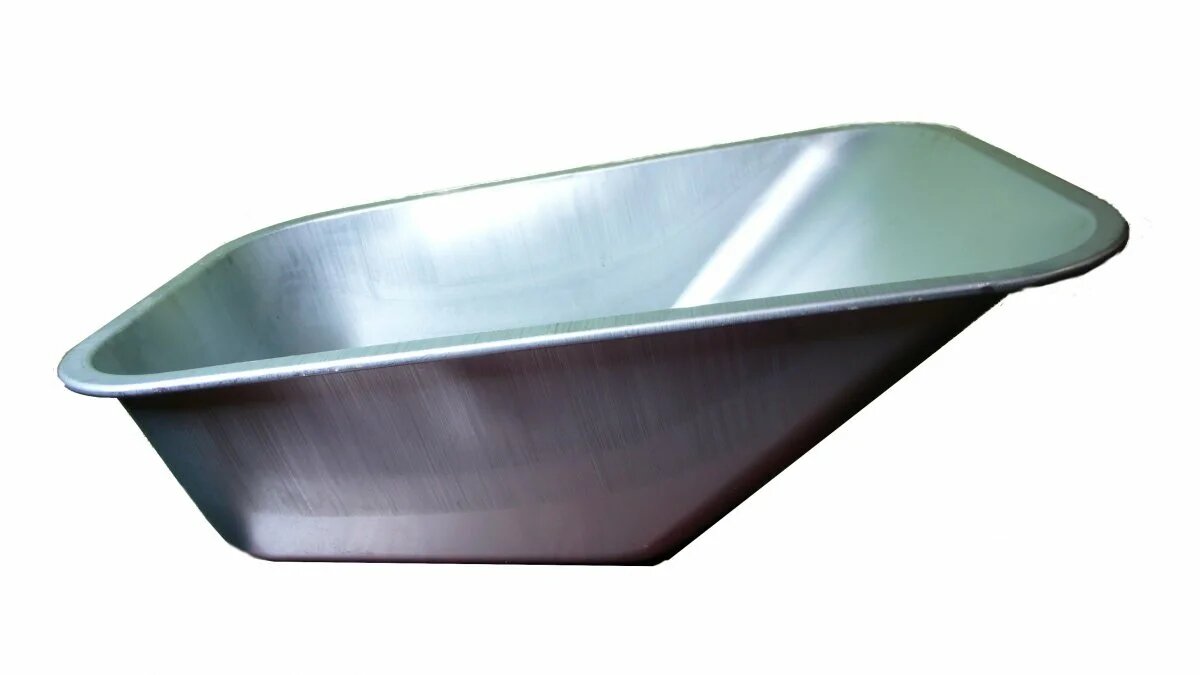 Кузов для тачки строительной 110л (ОЦИНКОВ.) б/отверстия 290мм