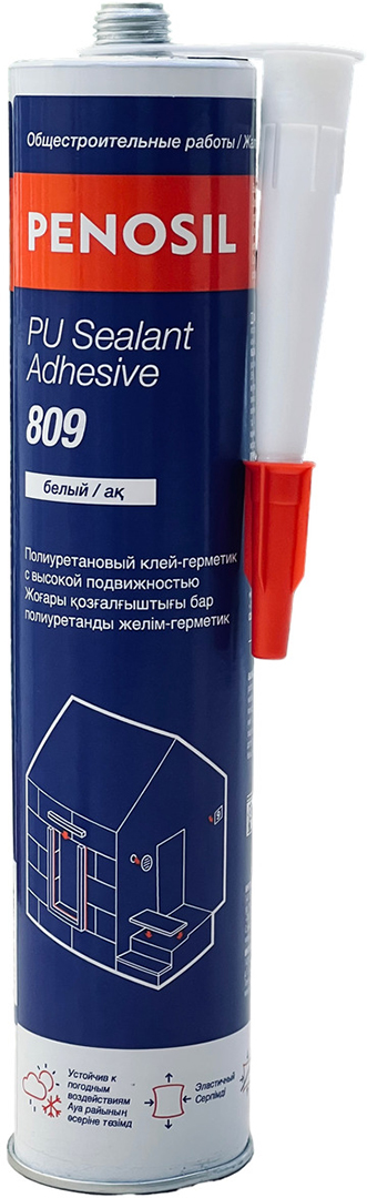 Penosil PU Sealant Adhesive 809 полиуретановый клей-герметик 280 мл белый (12шт)