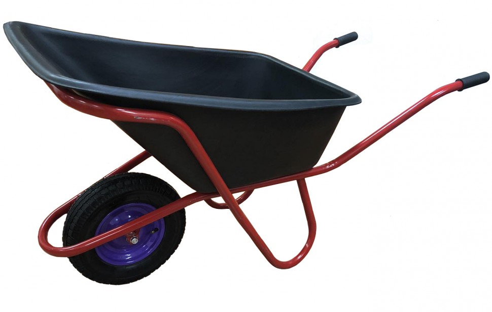 ТСО-17 тачка строительная одноколесная 110л Антиудар с поддержкой кор.