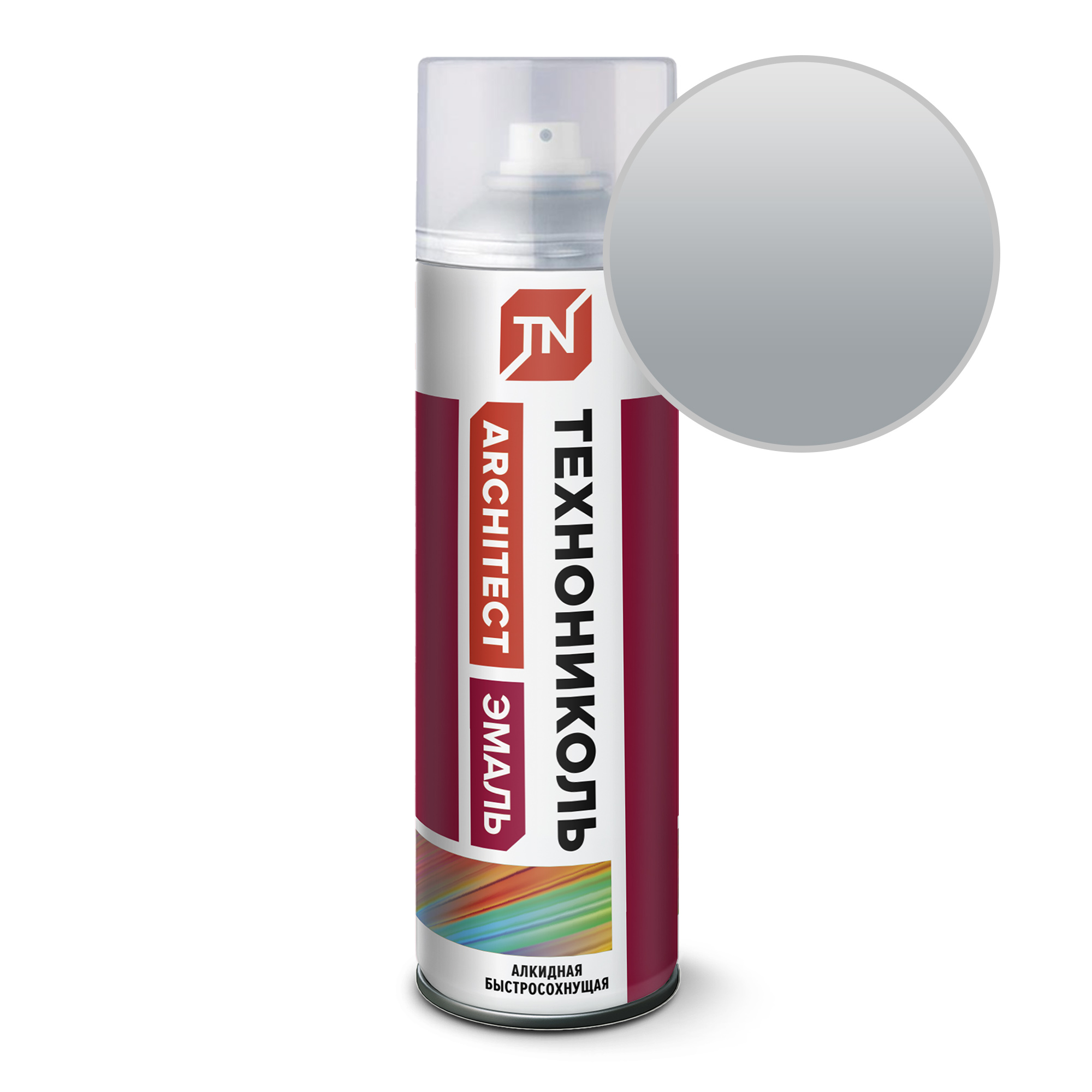 Эмаль аэрозольная ТЕХНОНИКОЛЬ серый 7040 (12шт)