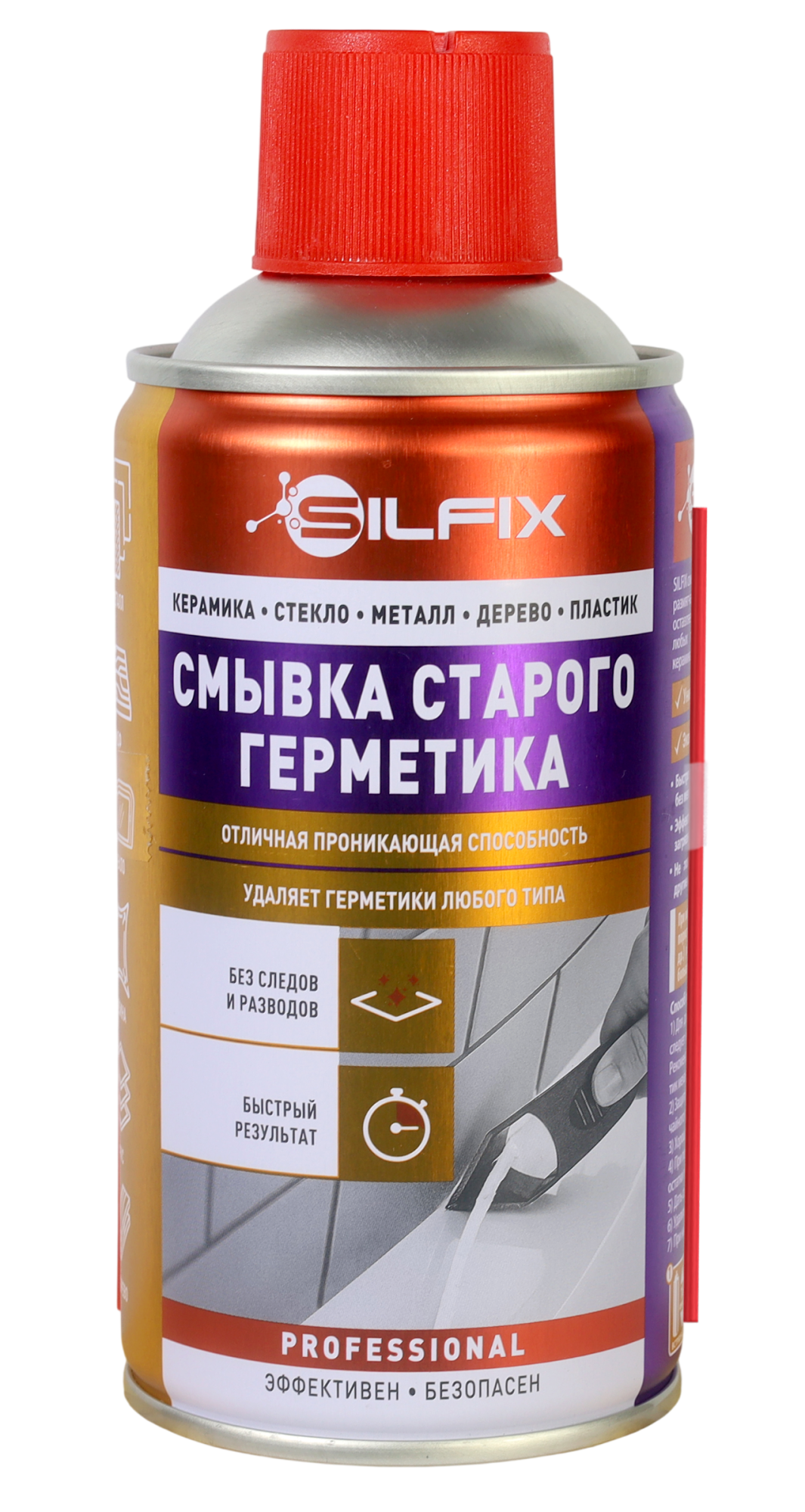 SILFIX Смывка старого герметика, 400 мл,(12шт)