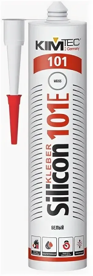 Силикон 101Е KIM TEC, белый, 280мл. 20шт.