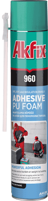 Akfix 960 Бытовая  клей-пена всесезонная, 800мл.(12шт)