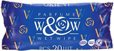 Салфетки влажные W&W Orient 20 шт (48 уп) WOR-20