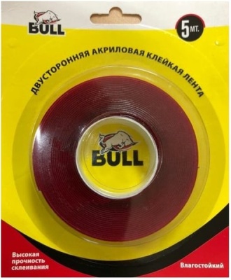 BULL Акриловый двухсторонний скотч 20мм*5мт