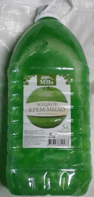Мыло жид. Milla "Зеленое яблоко" перламутр.5л (4шт)