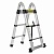 Лестница-стремянка телескопическая МИ 2.8м/5.6м 9 ступ.