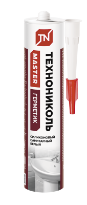 Герметик ТЕХНОНИКОЛЬ санитарный белый, картридж,12*280 мл