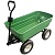 Тележка садовая 4х колесная пластик.кузов 130л