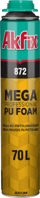 Akfix 872 Профессиональная монтажная пена, 1020 гр.(12шт)