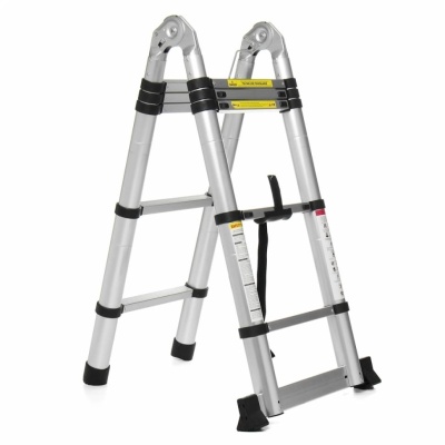 Лестница-стремянка телескопическая МИ 2.5м/5м 8 ступ.