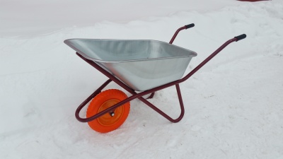 Тачка строительная одноколесная ТСО-16 (105л) c PU1612 16"х 4.00-8 пенополиур. подш 12мм