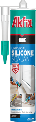 Akfix 100E Универсальный силикон, 280 мл. Белый (24шт)