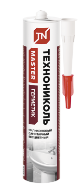 Герметик ТЕХНОНИКОЛЬ санитарный бесцветный, картридж,12*280 мл