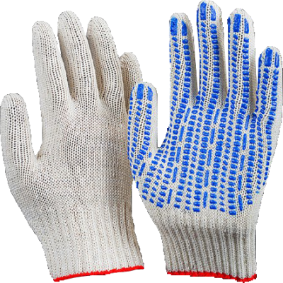 Перчатки ДГ 5н ПВХ "ПРОТЕКТОР" белый стандарт 7.5кл(10/300)