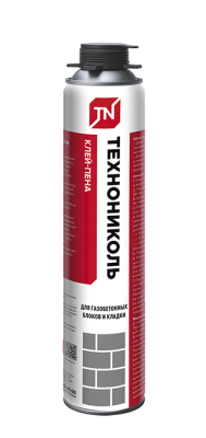Клей-пена ТЕХНОНИКОЛЬ для газобетонных блоков и кладки 12*990 (12шт) проф.