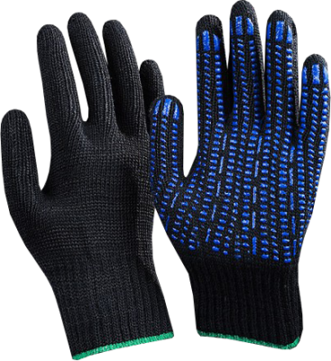 Перчатки ДГ 10кл 4н ПВХ "ПРОТЕКТОР" черный  (10/300)