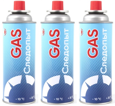 Газ для порт.плит "СЛЕДОПЫТ" метал. баллон 220гр. цанг.(всесезонный)(28шт) 