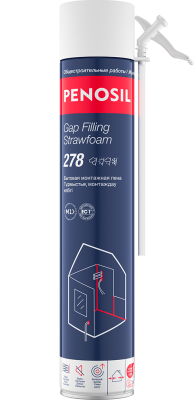 Penosil Gap Filling Strawfoam 278 пена монтажная бытовая всесезонная, 650мл.(12шт)