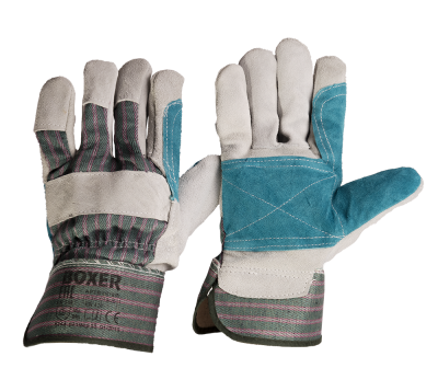 Перчатки BOXER 1865 спилковые комбинированные усиленные (12/120)(10/XL)