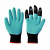 Перчатки садовые из полиэстера покрытые латексом, с КОГТЯМИ BOXER (12/120)(р.9)