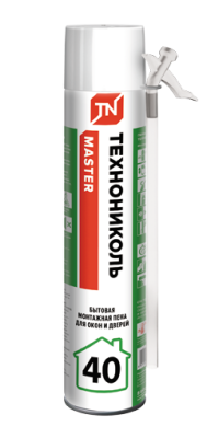 Пена монтажная ТЕХНОНИКОЛЬ MASTER  40 БЫТОВАЯ,12*540 гр.
