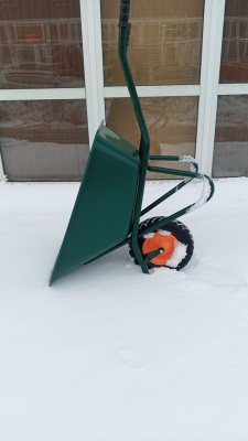 Тачка Profi СТРОИТЕЛЬНАЯ, пласт/кузов с кол. 4.00-8 пневмо