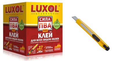 Клей обойный "LUXOL сила ПВА" (Standart), 500гр. (9шт)