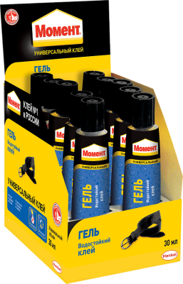 Клей Момент Гель 30мл. в шоу-боксе (10шт/120шт)