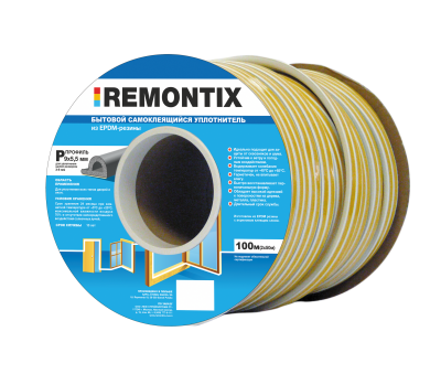 Уплотнитель REMONTIX P-коричневый, 100м ,6шт.