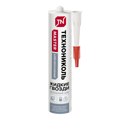 Клей ТЕХНОНИКОЛЬ MASTER универсальный акриловый "Прозрачный шов", картридж 280 мл. (12шт.) RUS