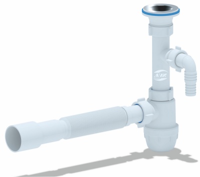 Сифон Ани  1.1/4"*32 "ЮНГ" с отв. с/м с г/т 32*40/50. BM1316 (15шт.)