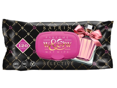 Салфетки влажные W&W Katrin 120 шт (10 уп) WWKS-120