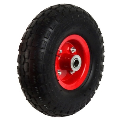 Колесо пневмо 4.1/3.5-4 подш. 16мм НЕ СИММЕТР.ступица